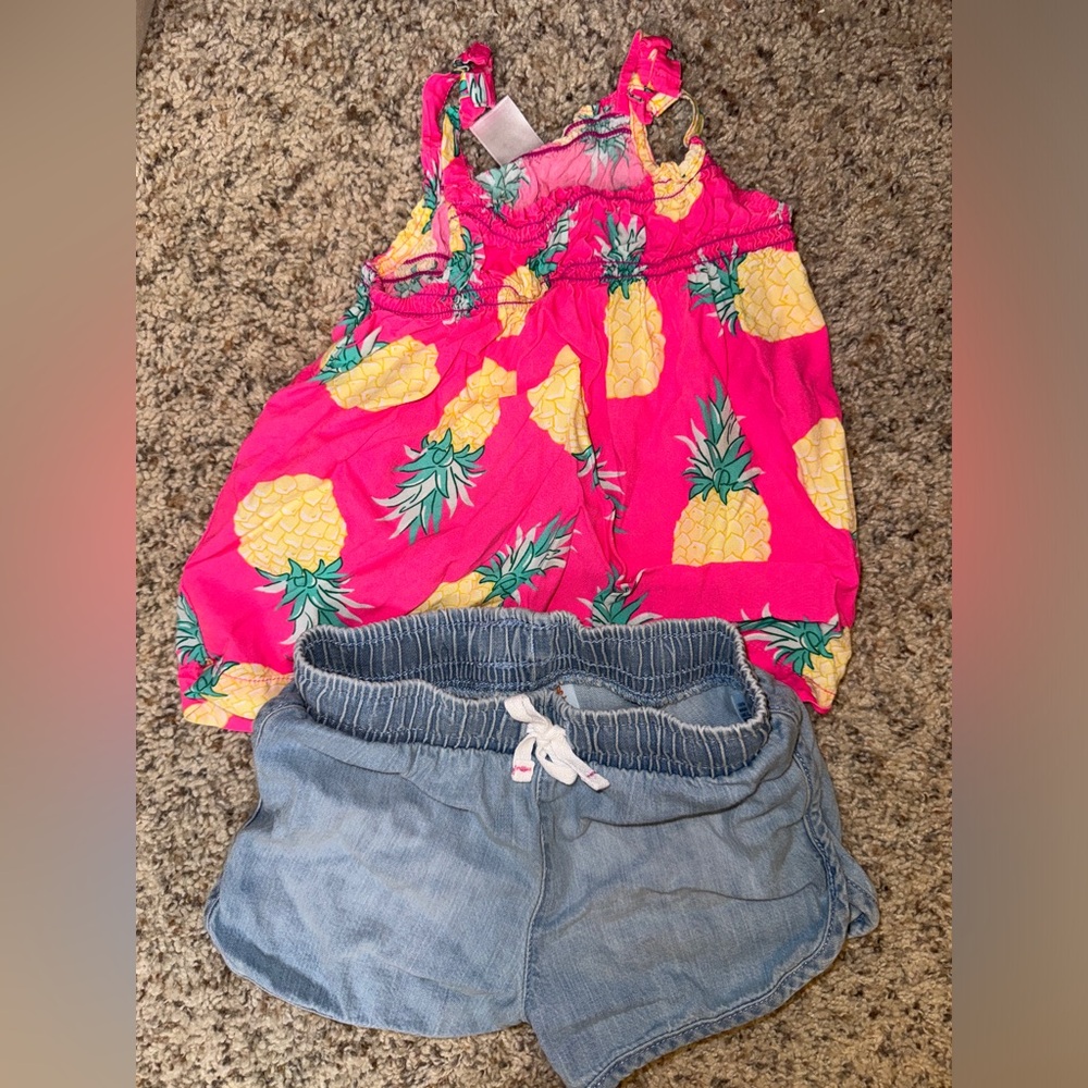Cat & Jack 2T Tropical Summer Set